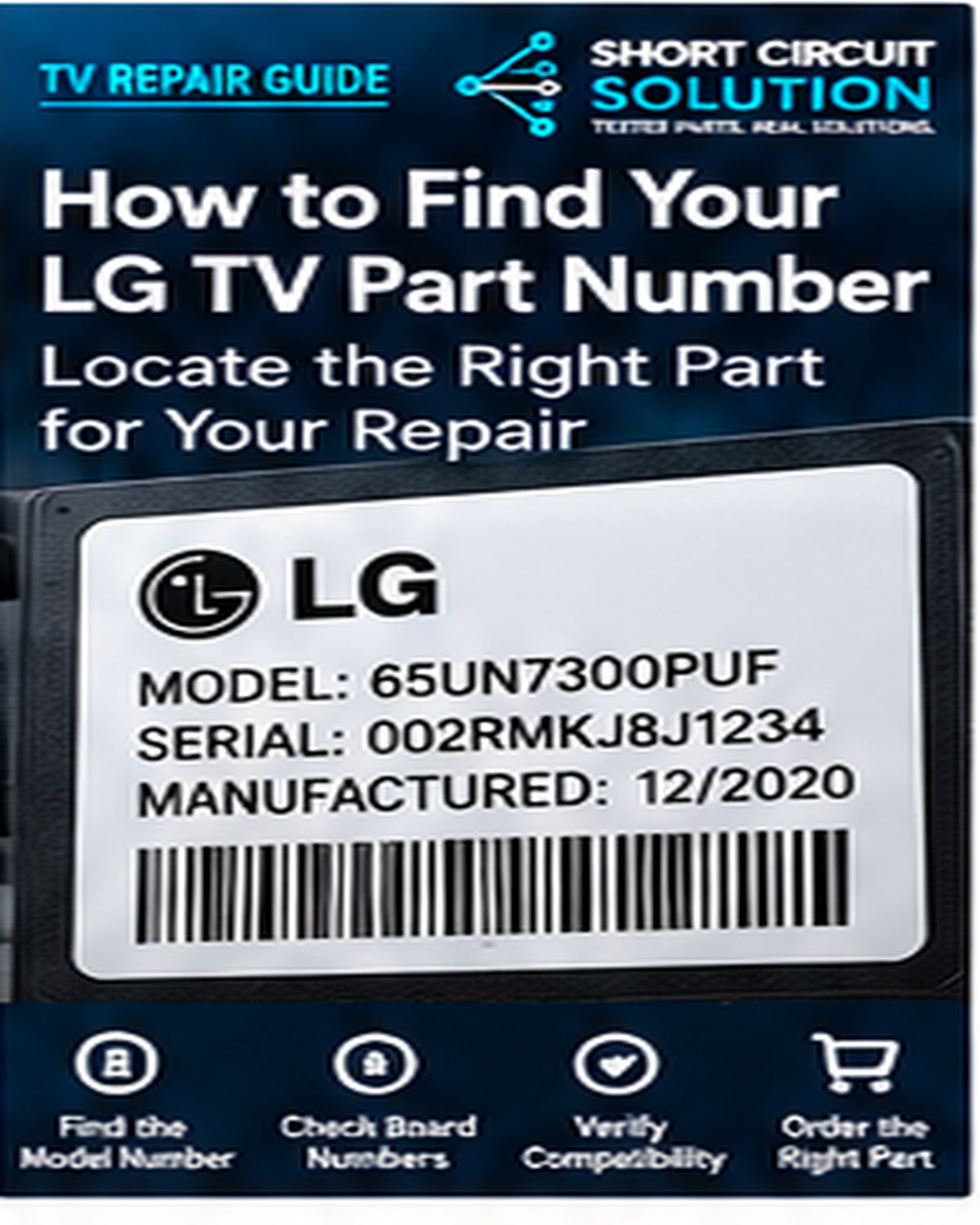 LG TV part number identification guide