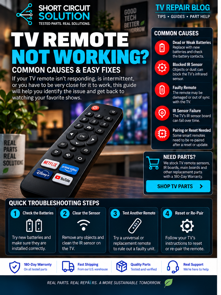 TV remote not working troubleshooting guide