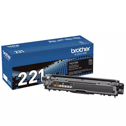 New, Pre-Owned - Brother TN221BK High Yield Black Laser Toner Cartridge, TN221BK