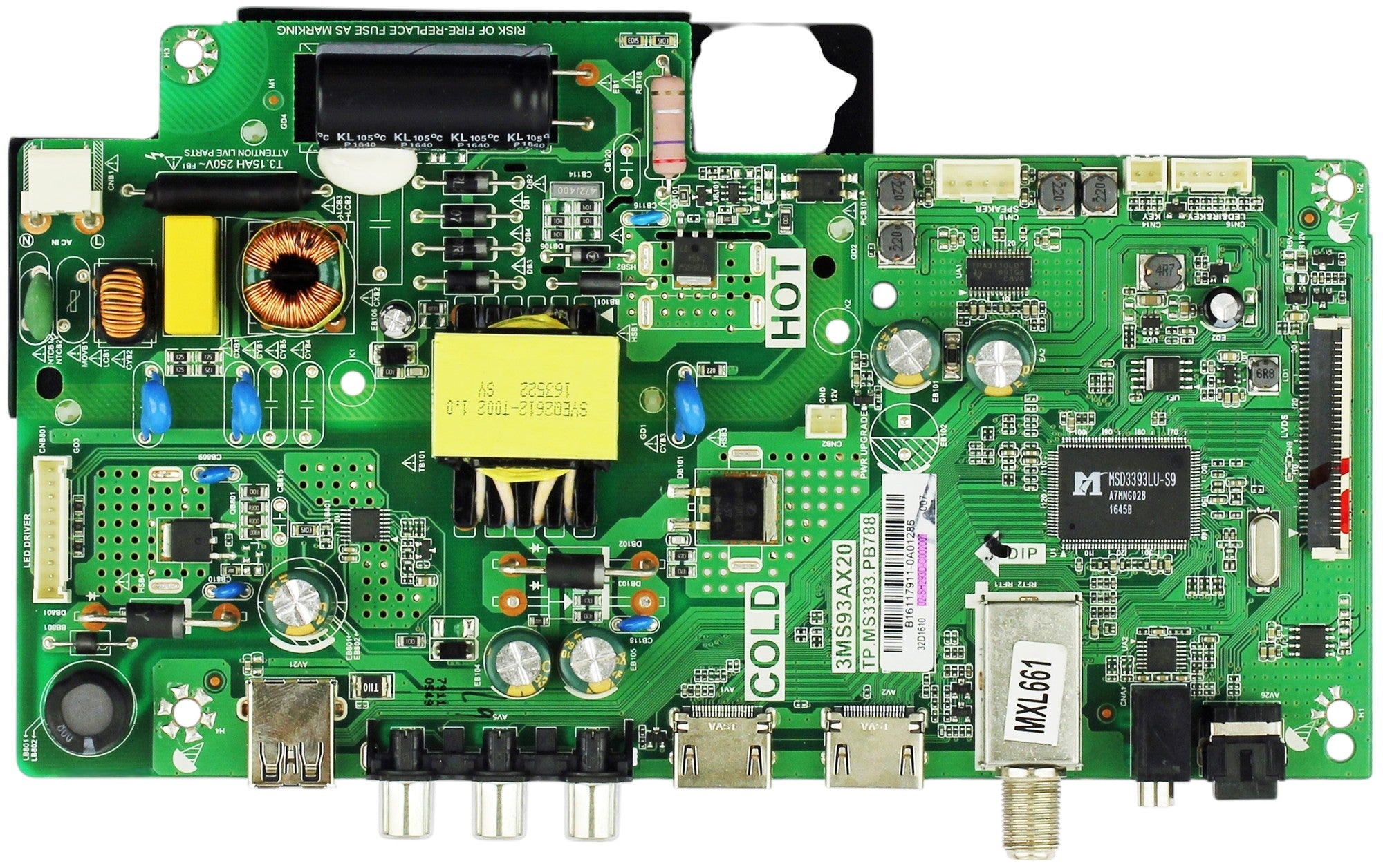 Insignia 02-SH293D-C002007 Main Board for NS-32D311NA17