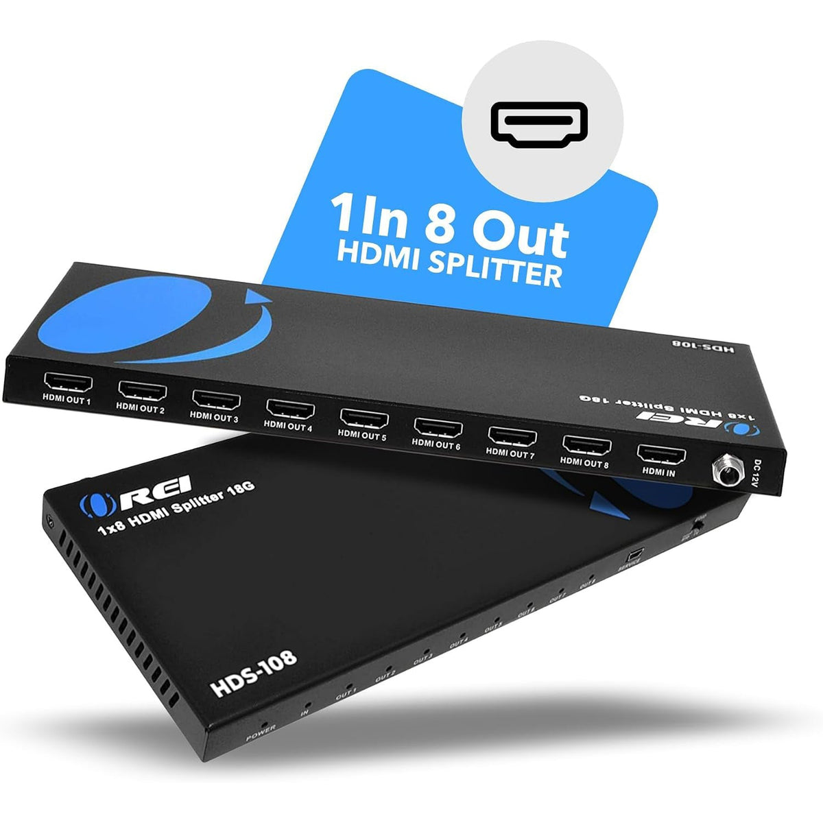 4K@60Hz 1x8 HDMI™ Splitter (HDS-108)