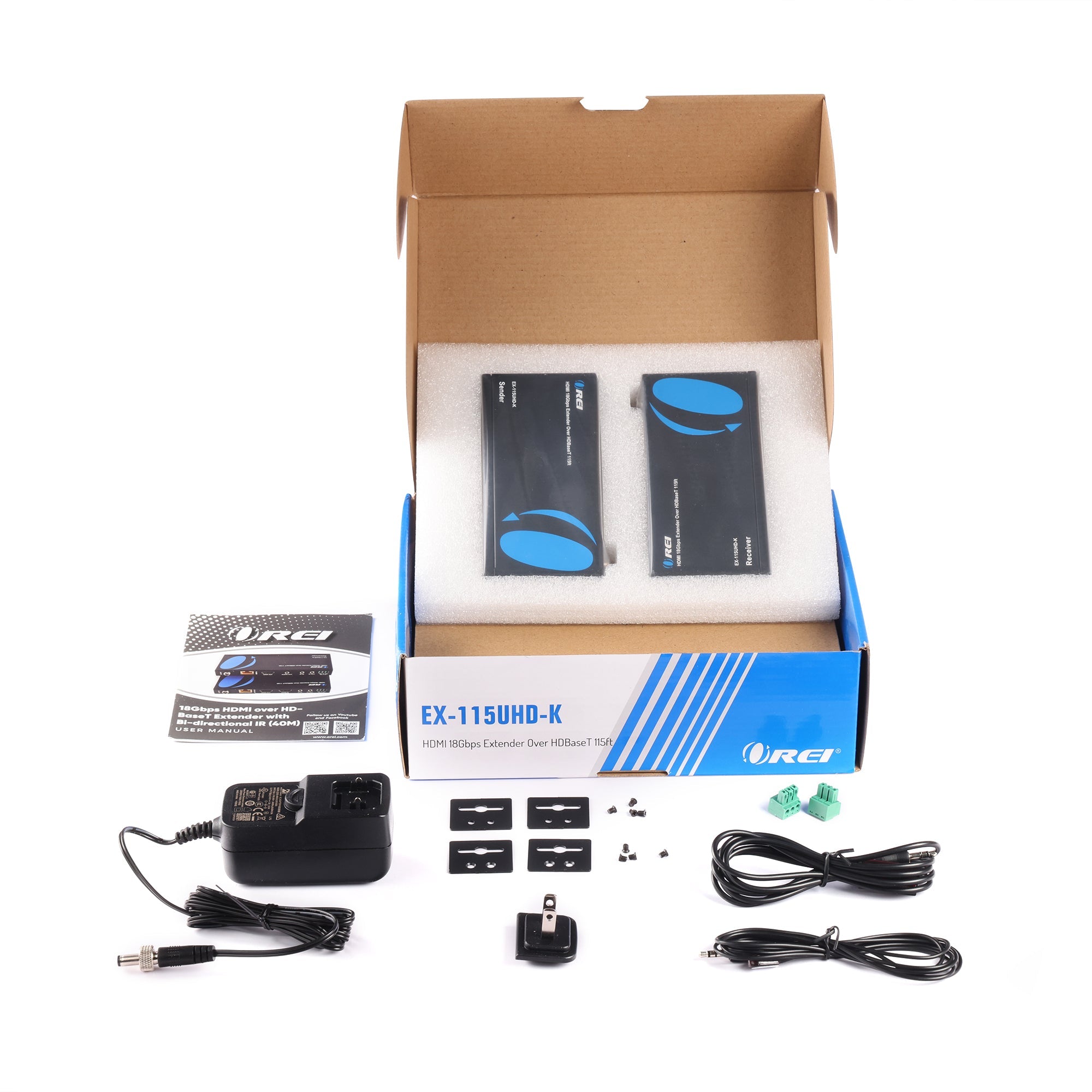 4K HDBaseT HDMI™ Extender (Loop) - 115ft (cat6)-EX-115UHD-K