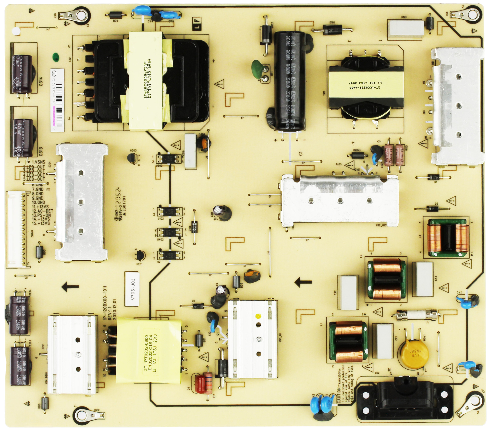 Vizio 09-70CAR130-00 Power Supply / LED Board