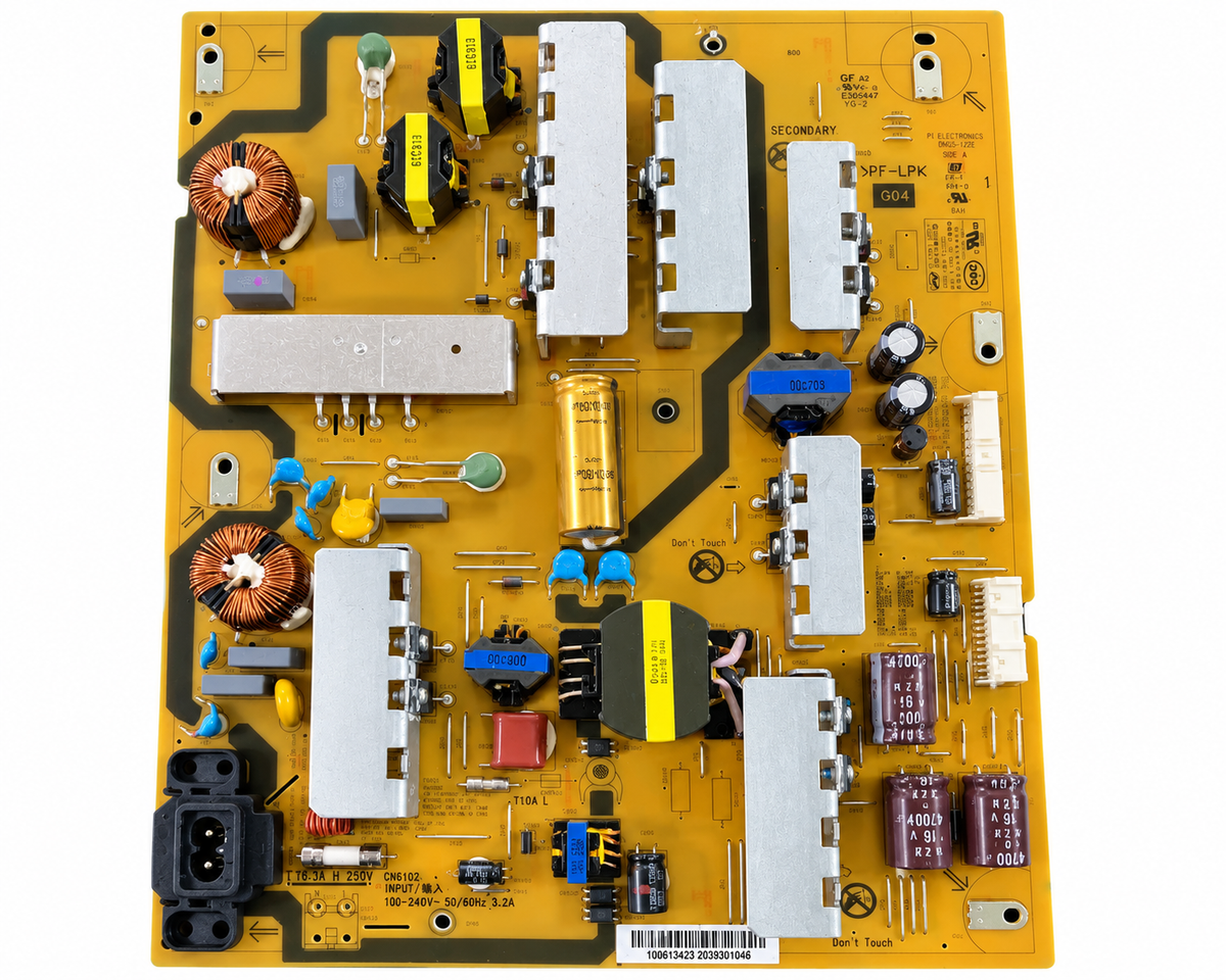 Sony 1-006-134-23 power supply board on white background