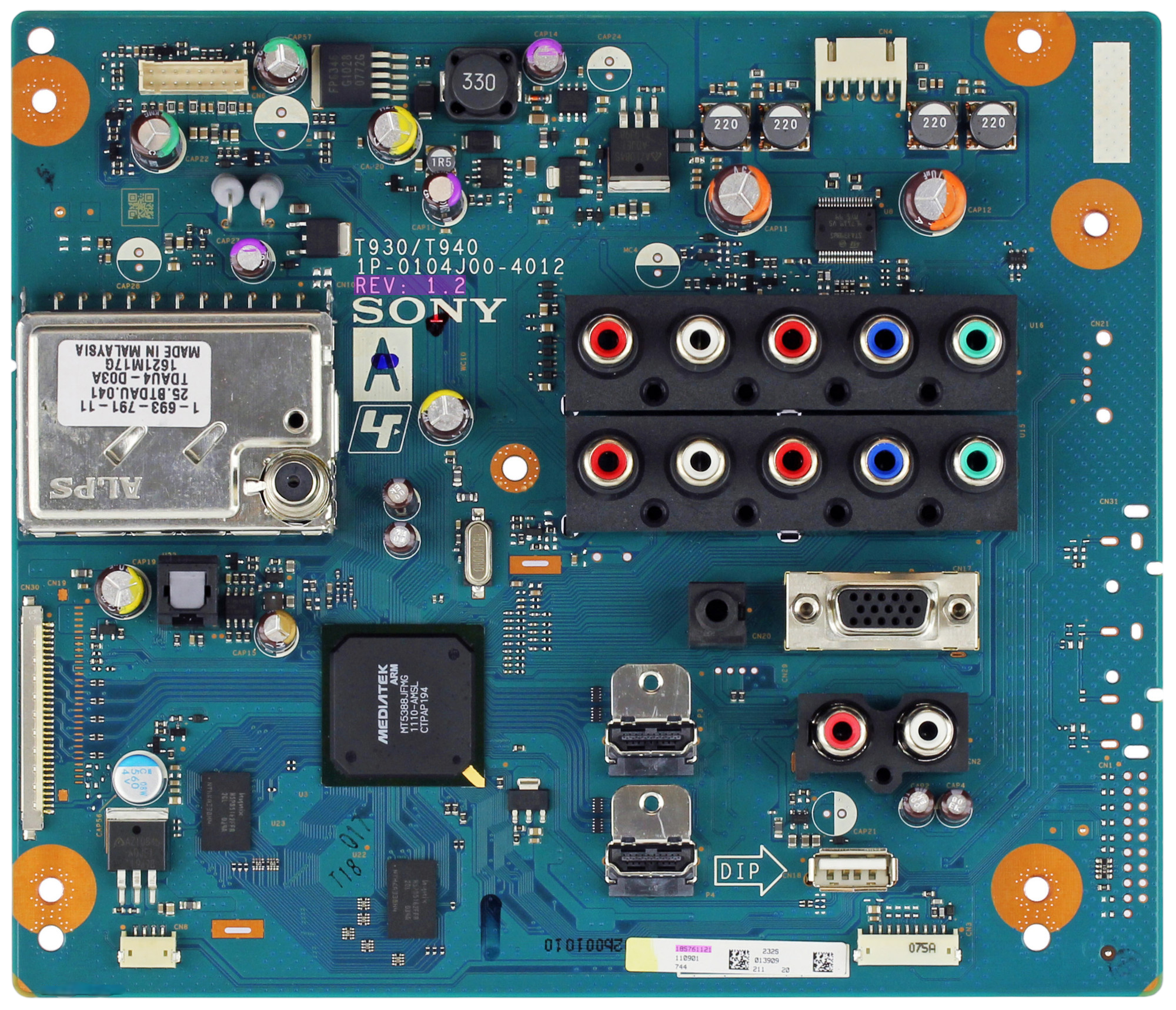 Sony 1-857-611-21 Main A Board for KDL-32BX300 REV:1.2