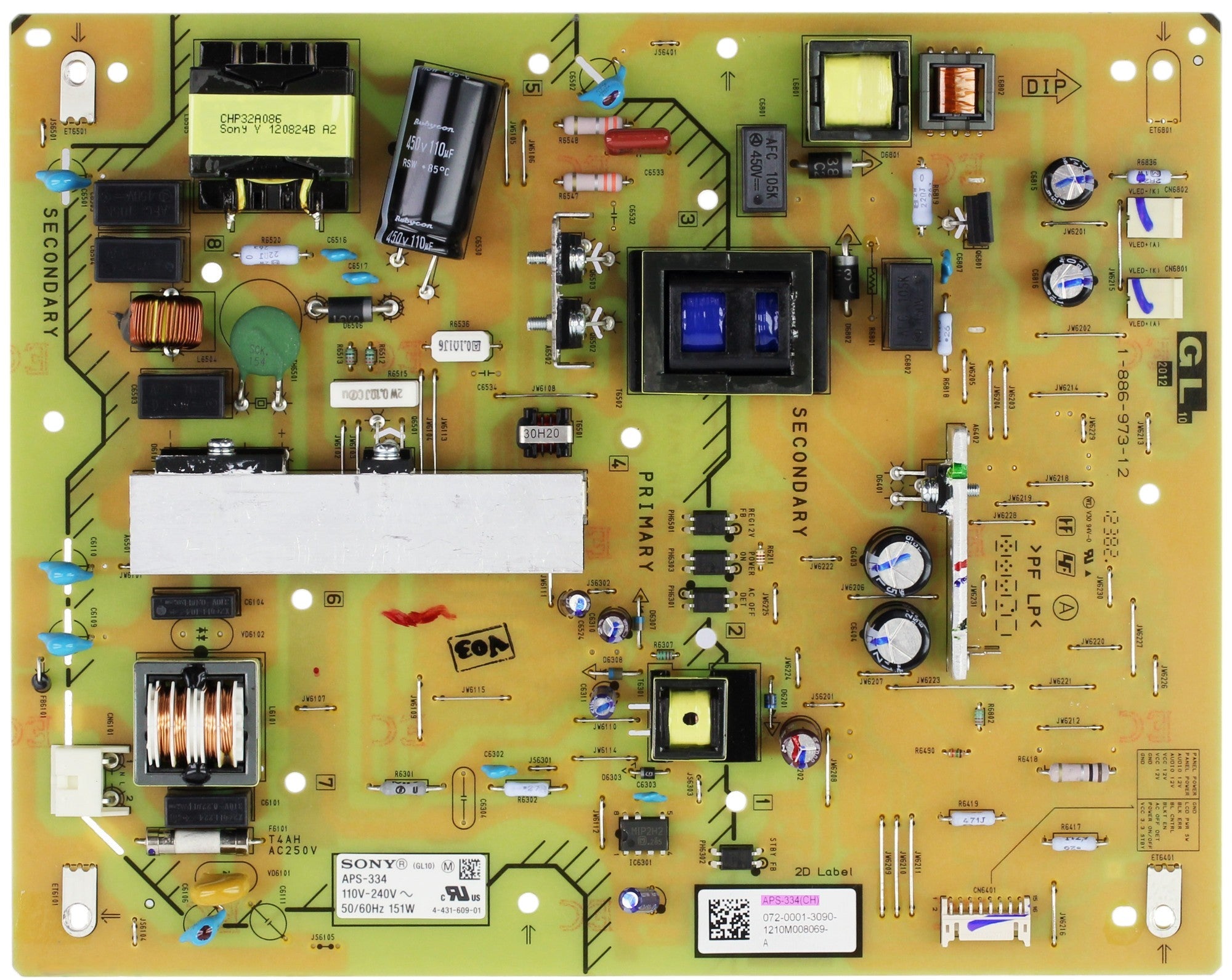 Sony 1-895-255-11 GL10 Board