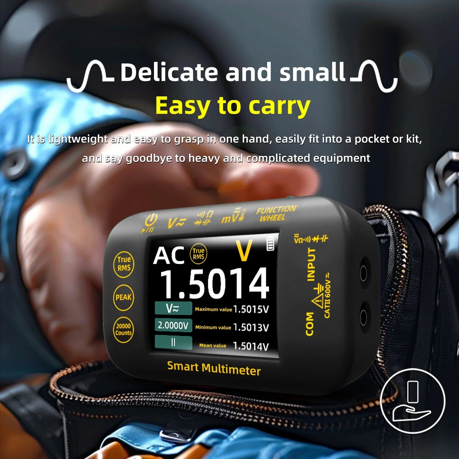 BSIDE S40 High Precision Digital Multimeter 2.8" TFT Screen 1000V DC 750V AC Test