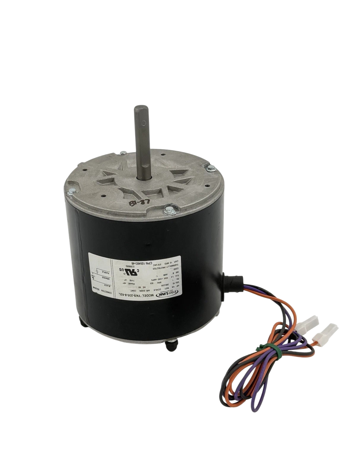 InterLink YKS-235-8-62L Condenser Fan Motor 1/4HP 825RPM 208/230V 100483-46