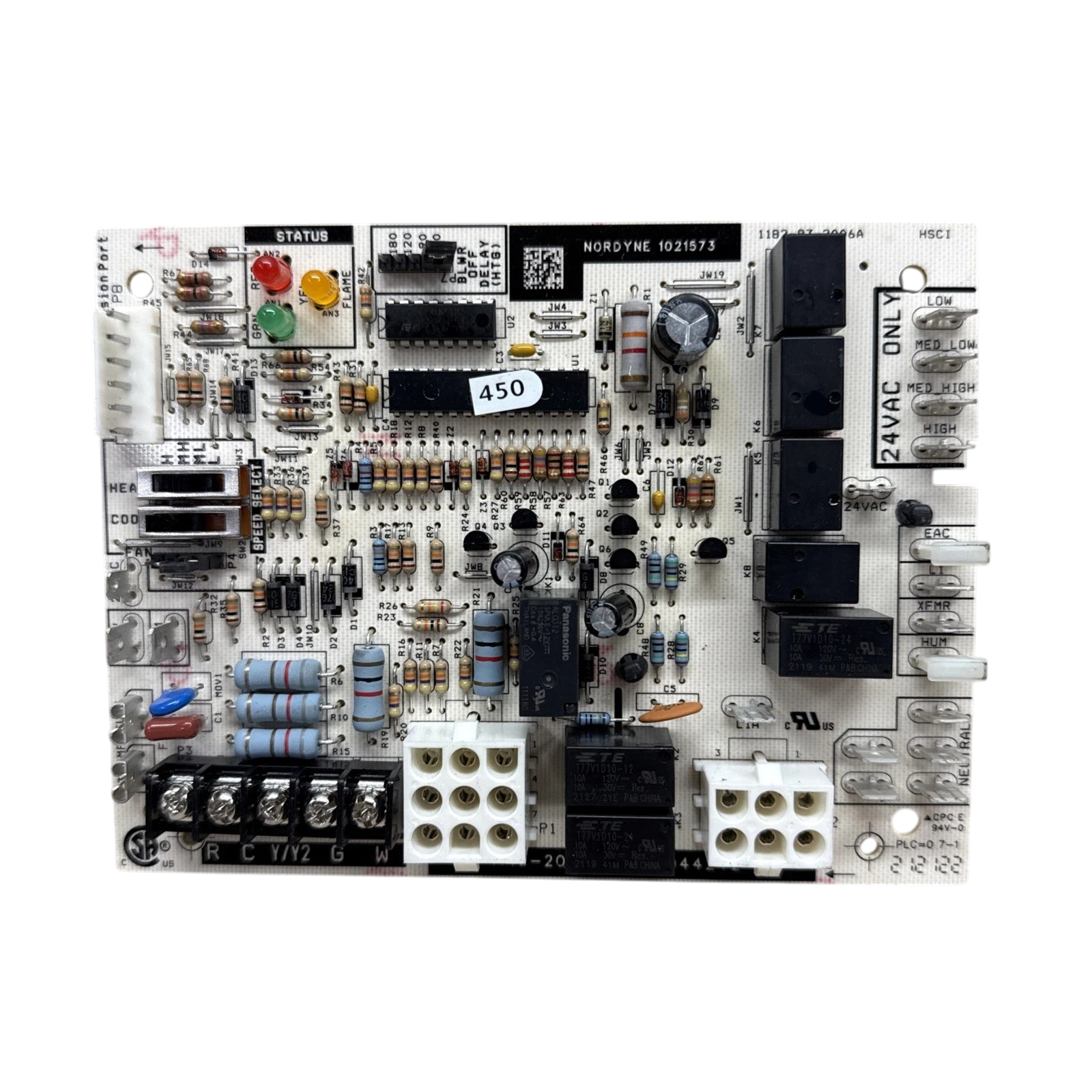 1021573 Nordyne Intertherm OEM Furnace Control Board