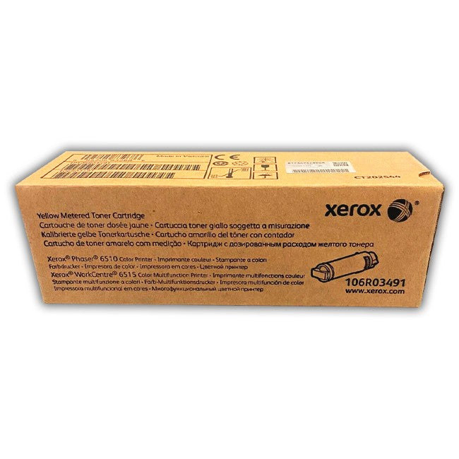 New, Pre-Owned - Xerox PHASER 6510/6515 High Yield Yellow Toner Cartridge, 106R03491