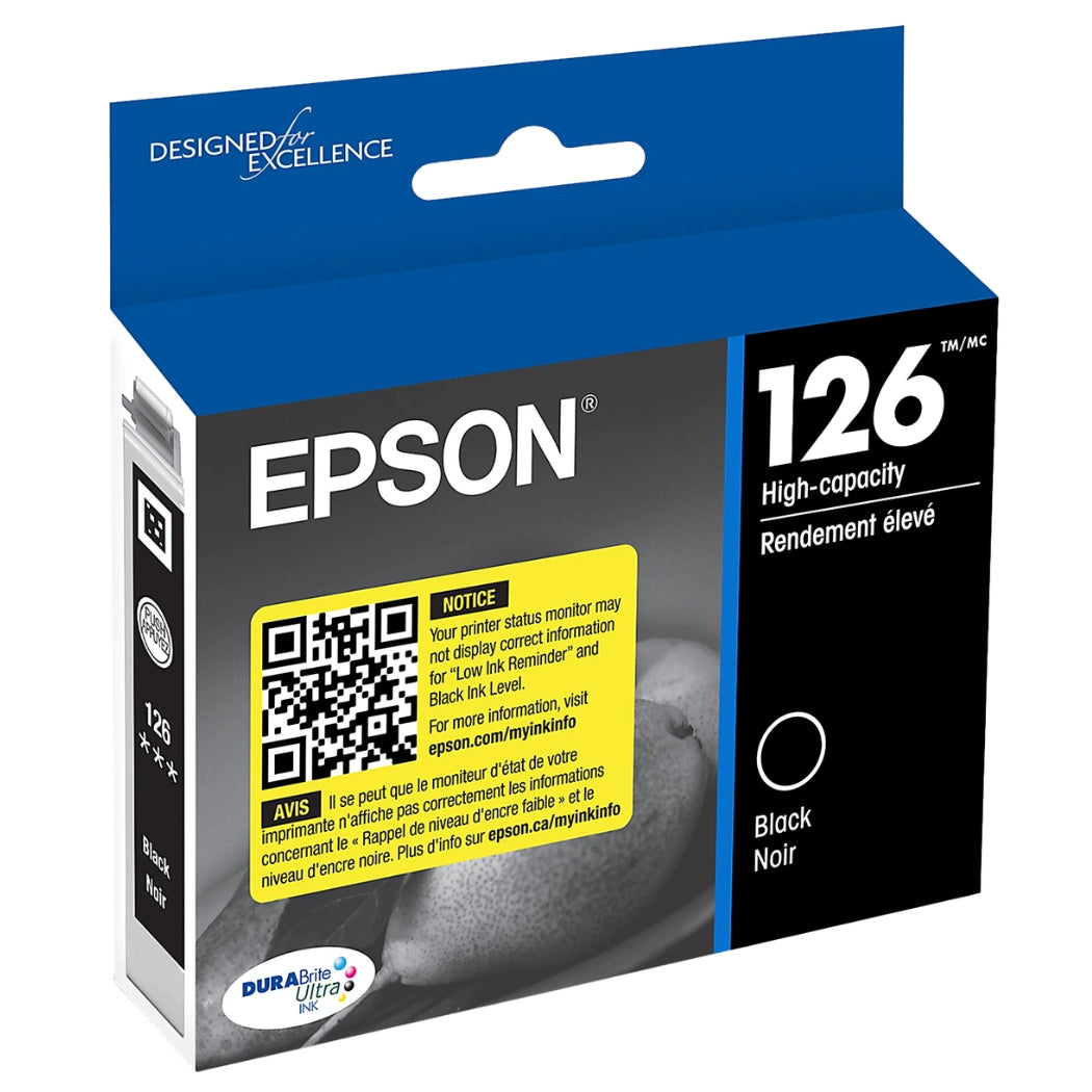 New, Pre-Owned - Epson T126120 High-Yield Ink Cartridge - Black