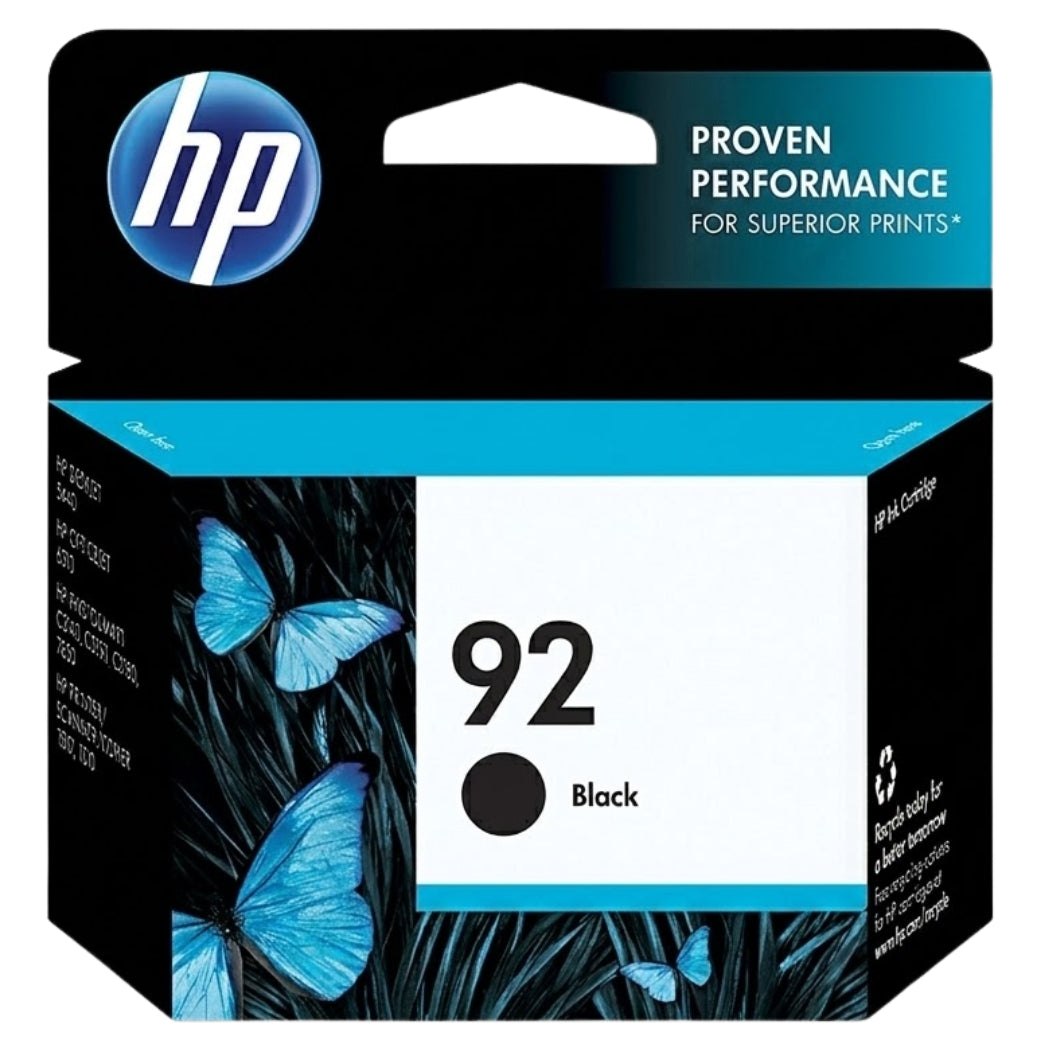 New, Pre-Owned - HP 92 (C9362WN) Black Ink Cartridge
