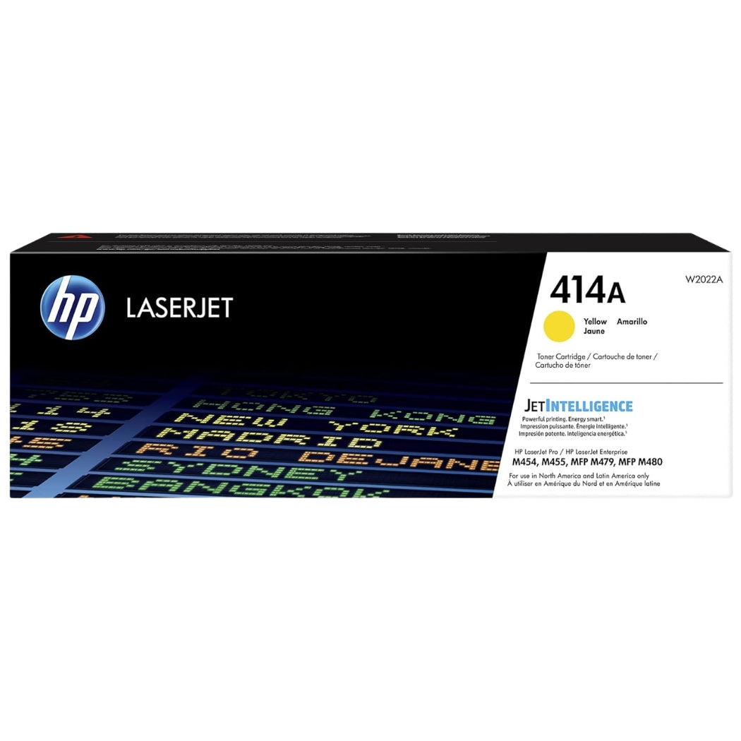 New, Pre-Owned - HP 414A High Yield Yellow Toner Cartridge, W2022A