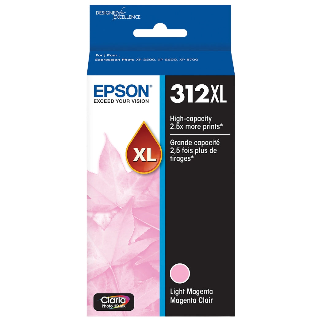 New, Pre-Owned - Epson 312XL High-Yield Light Magenta Ink Cartridge, T312XL620