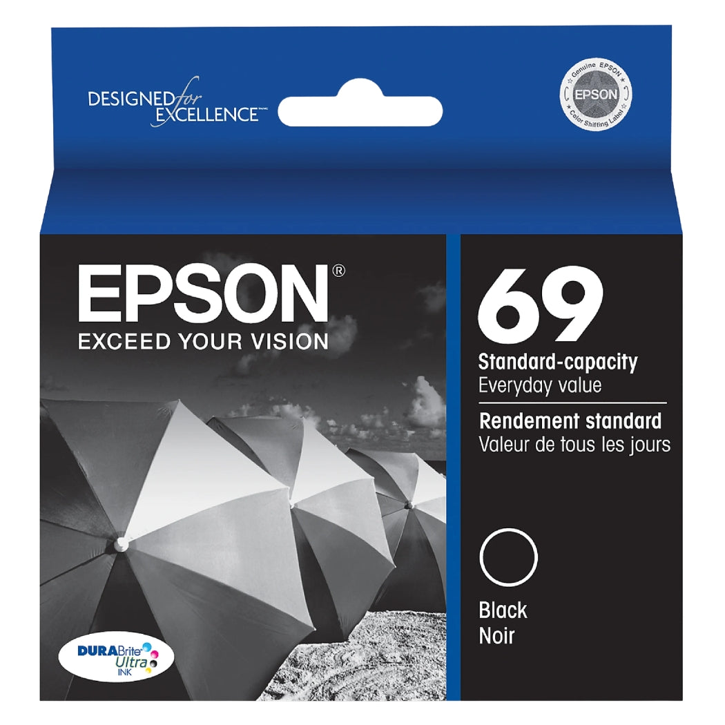 New, Pre-Owned - Epson 69 (T0691) Black Ink Cartridge