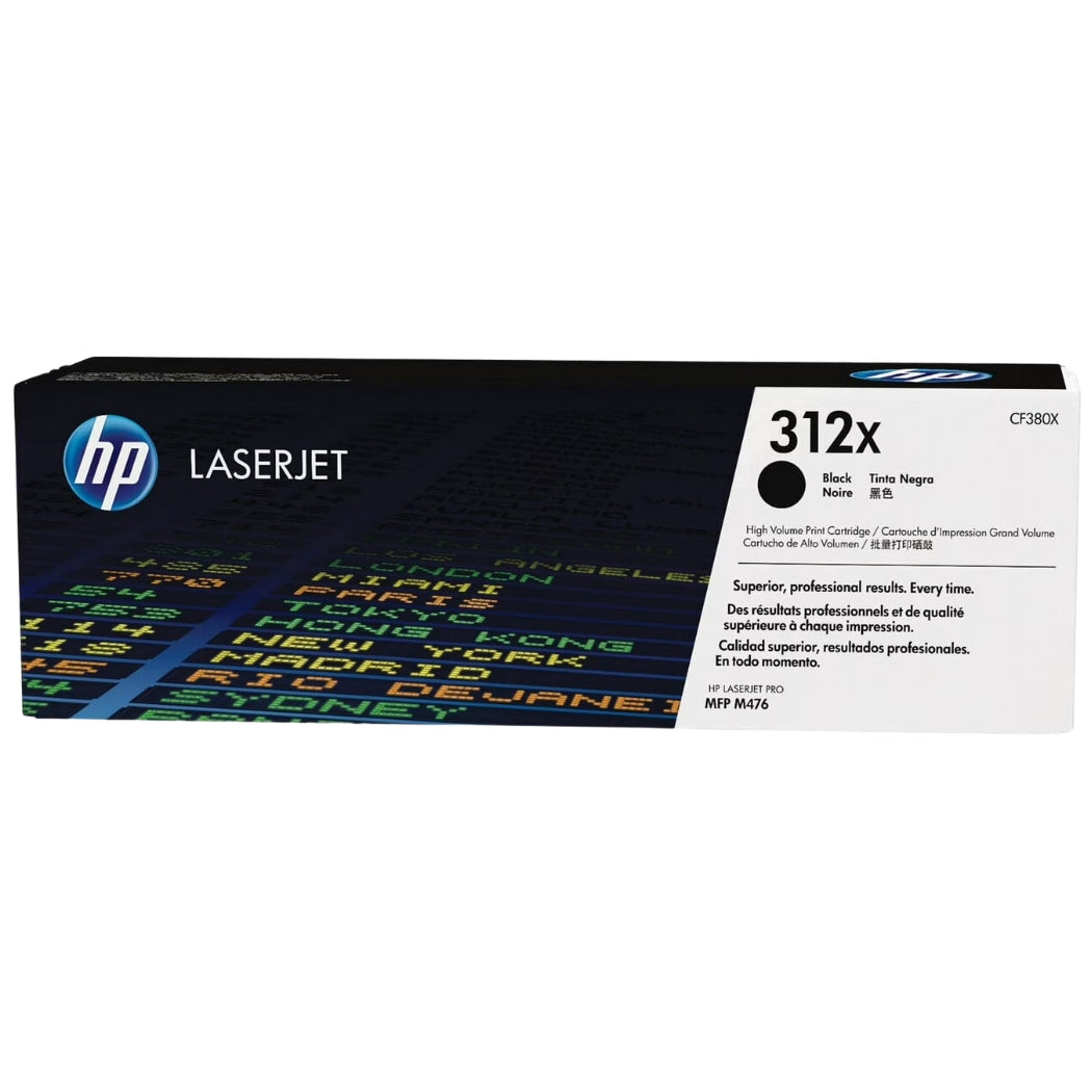New, Pre-Owned - HP 312X Black High-Yield LaserJet Toner Cartridge, 312X