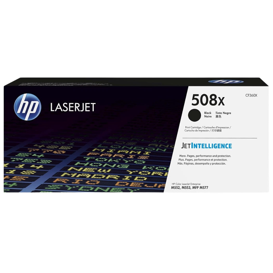New, Pre-Owned - HP 508X High Yield Black LaserJet Toner Cartridge, CF360X