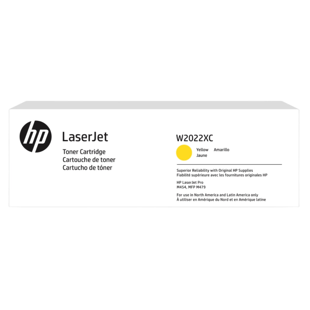 New, Pre-Owned - HP W2022XC High Yield Yellow Toner Cartridge