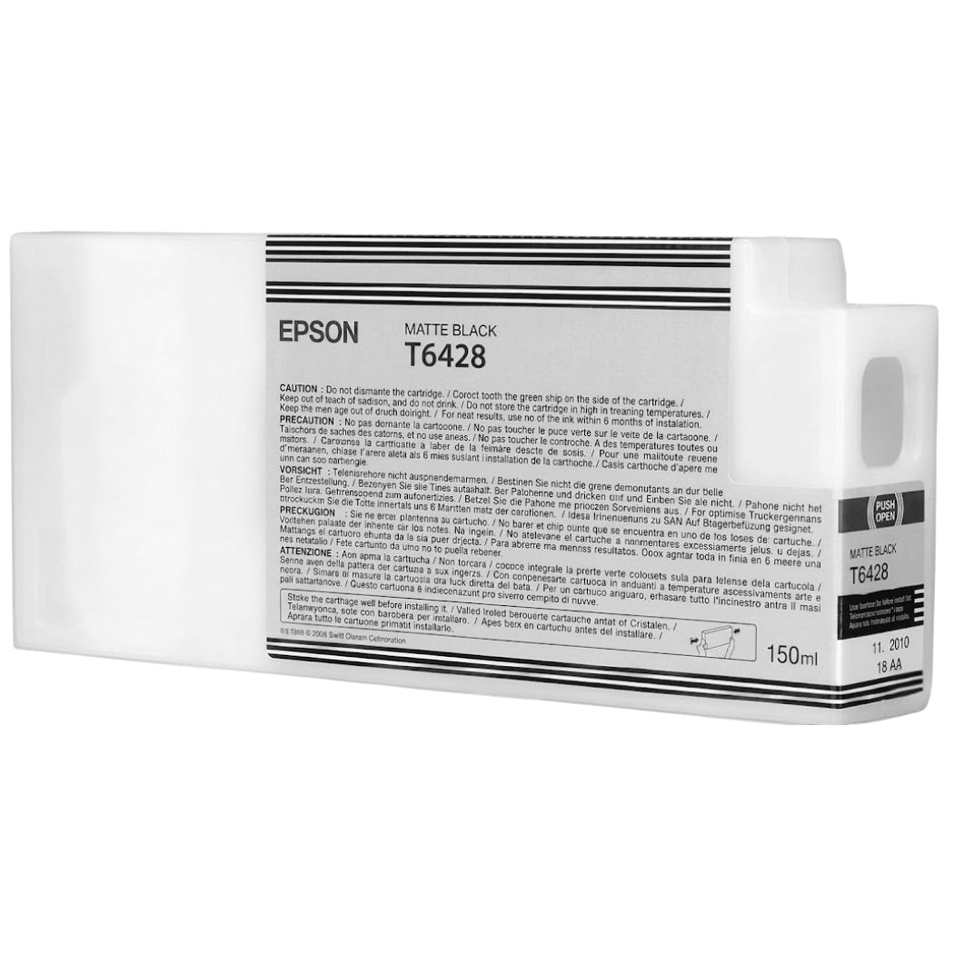 New, Pre-Owned - Epson T6428 Matte Black 150ml Ink Cartridge