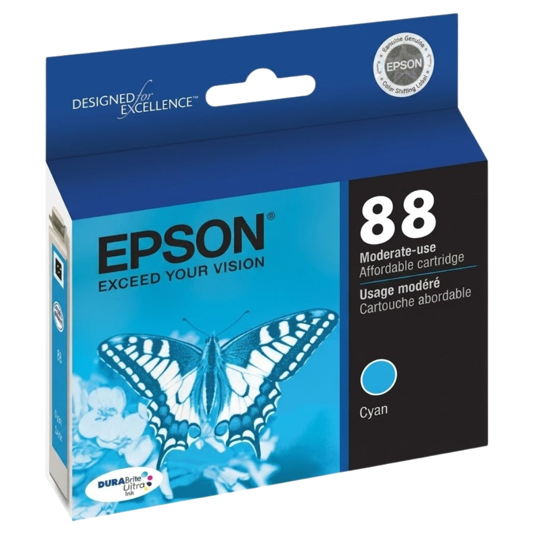 New, Pre-Owned - EPSON 88 (T0882) Cyan Ink Cartridge