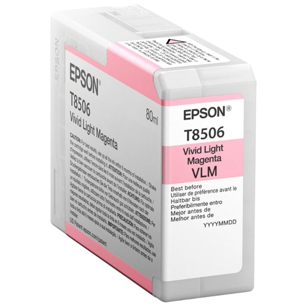 New, Pre-Owned - Epson 80ml UltraChrome HD Vivid Light Magenta Ink Cartridge, T850600