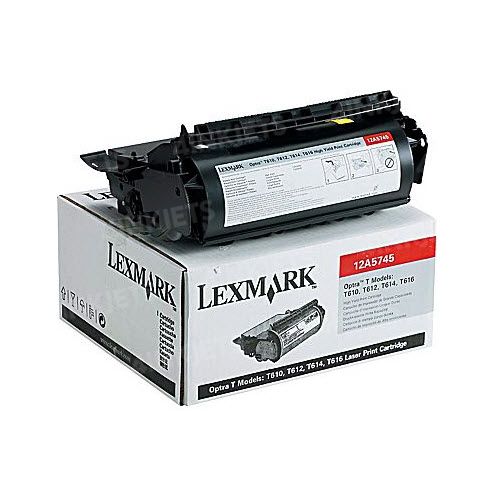 New, Pre-Owned - Lexmark Black High Yield Toner Cartridge 12A5745