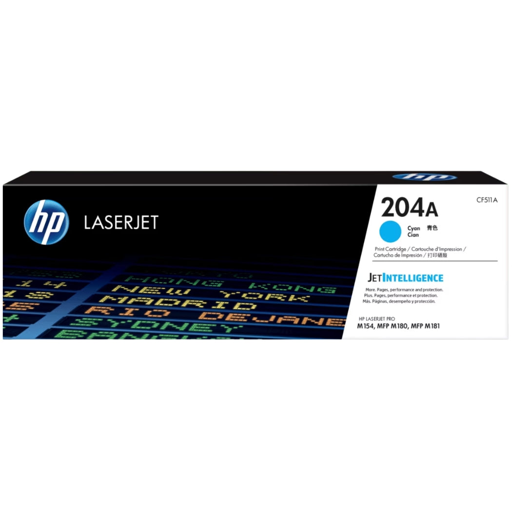 New, Pre-Owned - HP 204A Standard Yield Cyan Toner Cartridge, CF511A