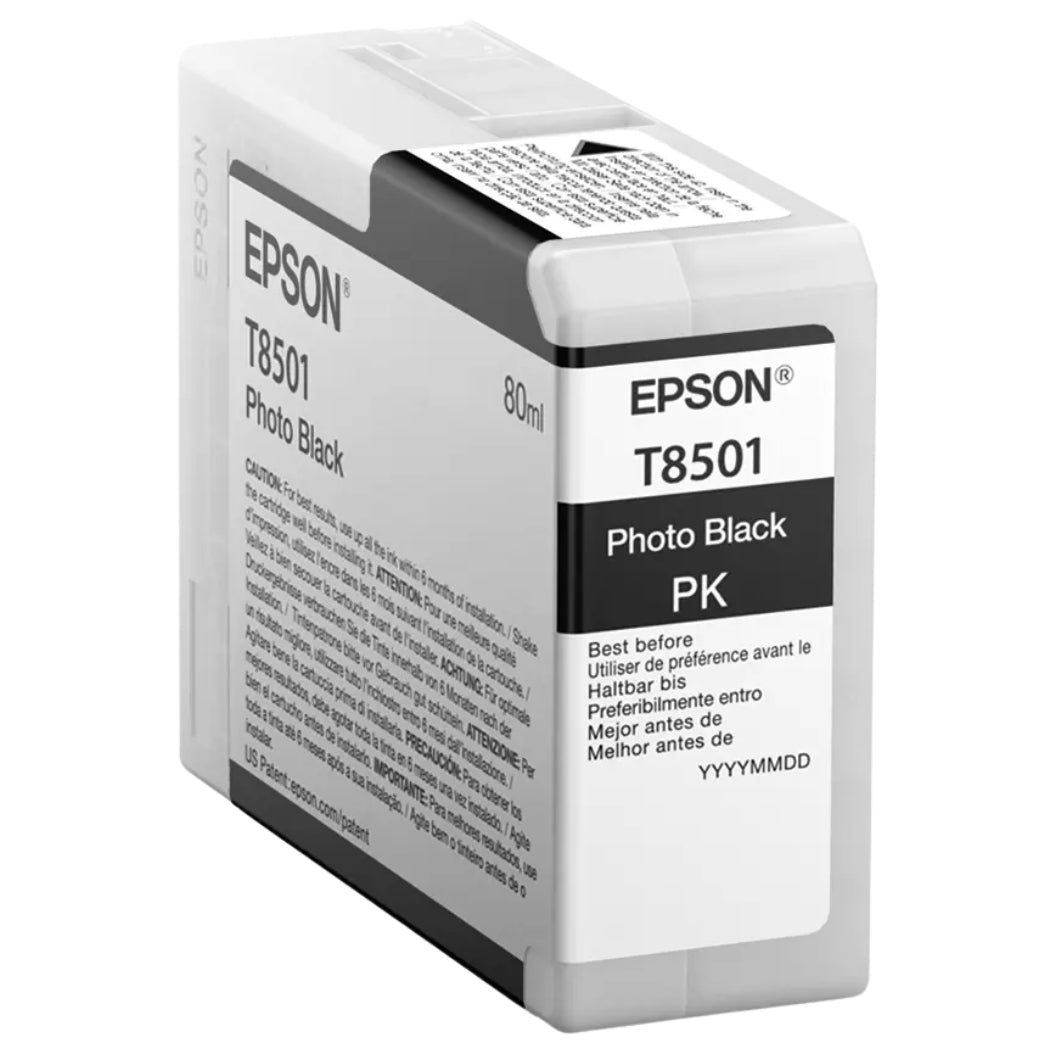 New, Pre-Owned - Epson 80ml UltraChrome HD Photo Black Ink Cartridge, T850100