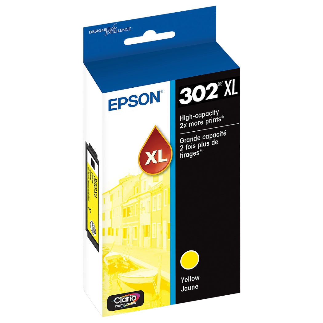 New, Pre-Owned - Epson 302XL Claria Premium High-Yield Yellow Ink Cartridge, T302XL420