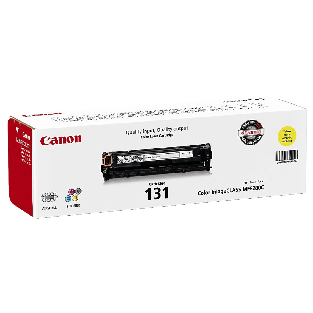 New, Pre-Owned - Canon 131 Standard-Yield Yellow Toner Cartridge, 6269B001