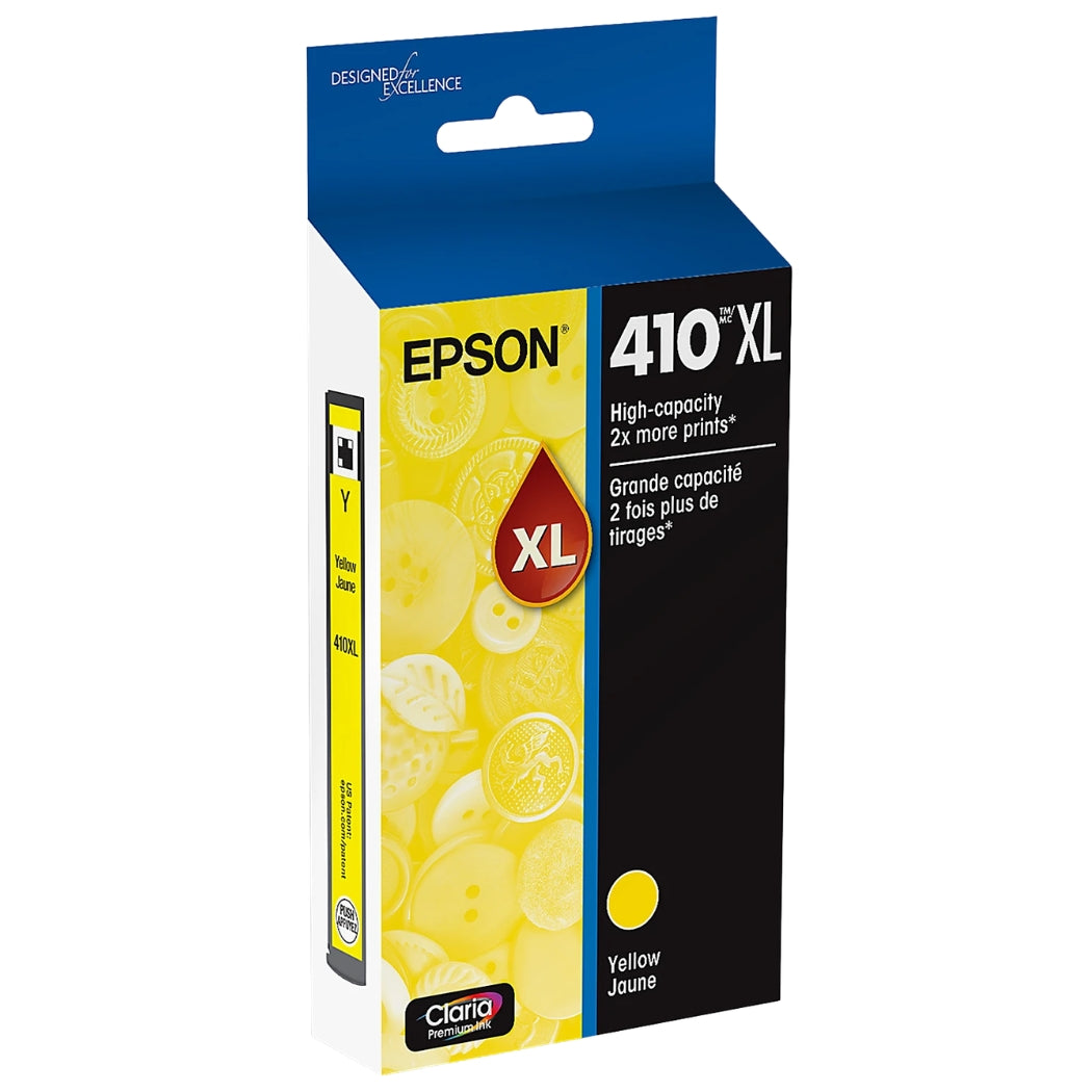 New, Pre-Owned - Epson 410XL Claria Premium High-Yield Yellow Ink Cartridge, T410XL420