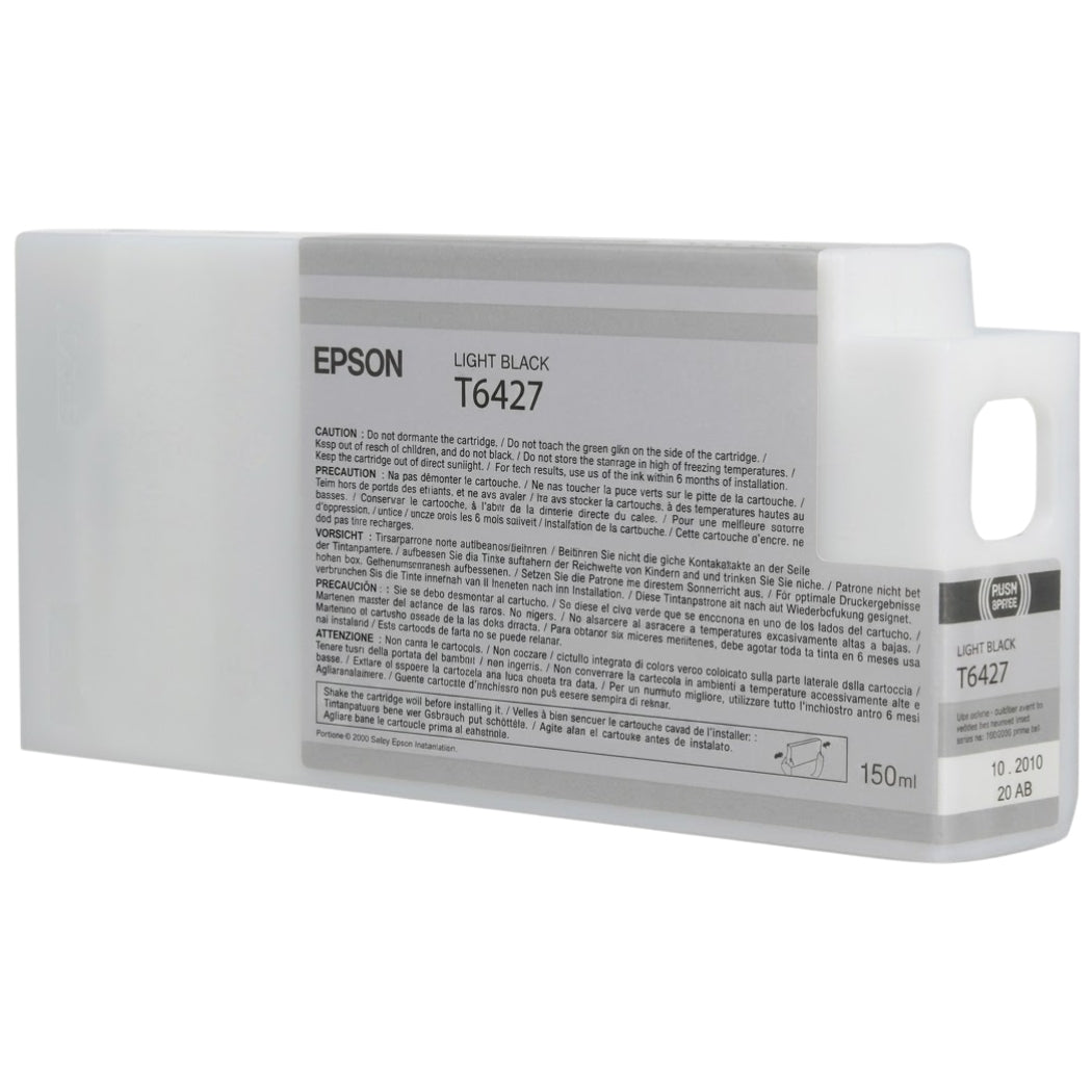 New, Pre-Owned - Epson T6427 Light Black 150ml Ink Cartridge