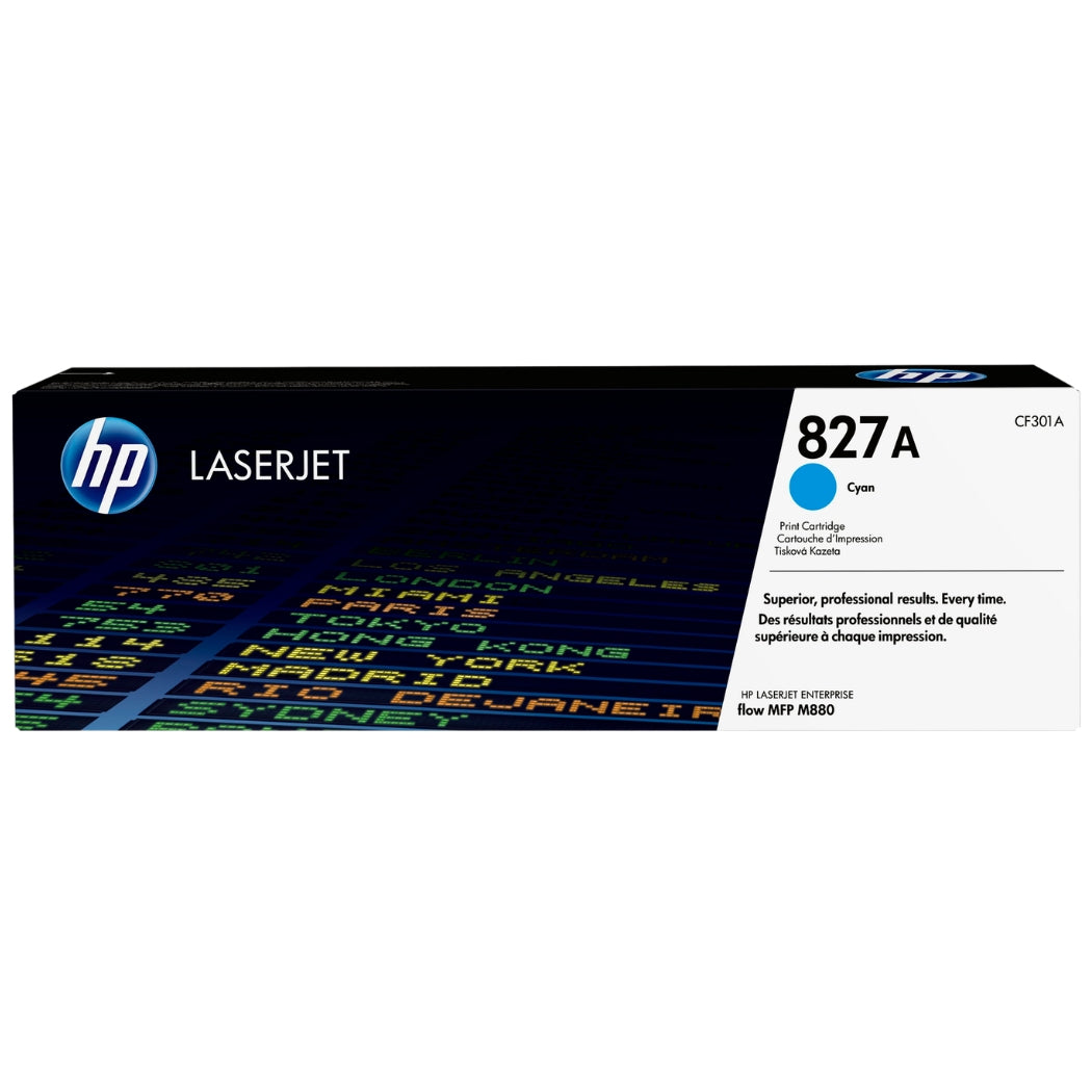 New, Pre-Owned - HP 827A Standard-Yield Cyan Laser Toner Cartridge, CF301A