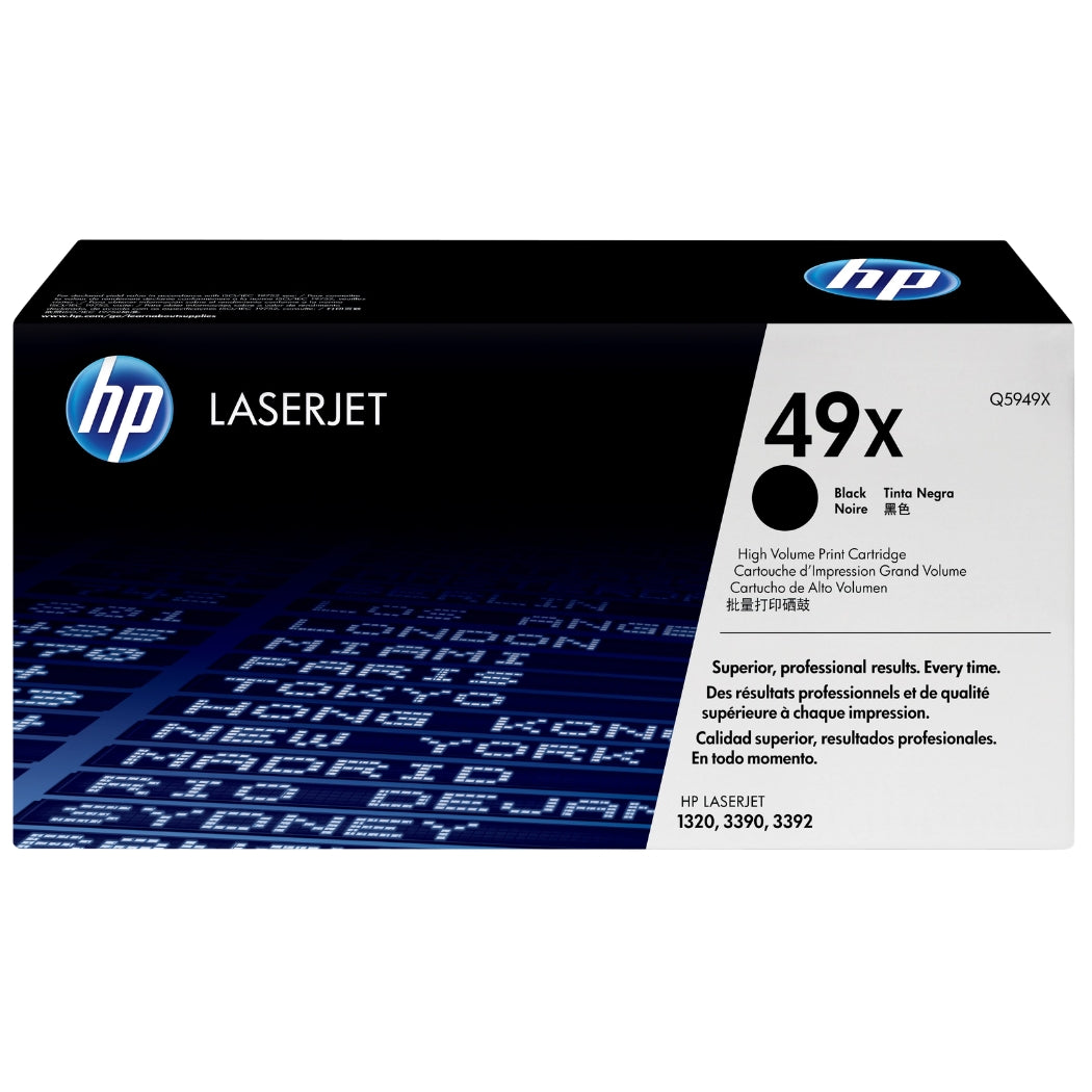 New, Pre-Owned - HP 49X Standard Yield Black LaserJet Toner Cartridge, Q5949X