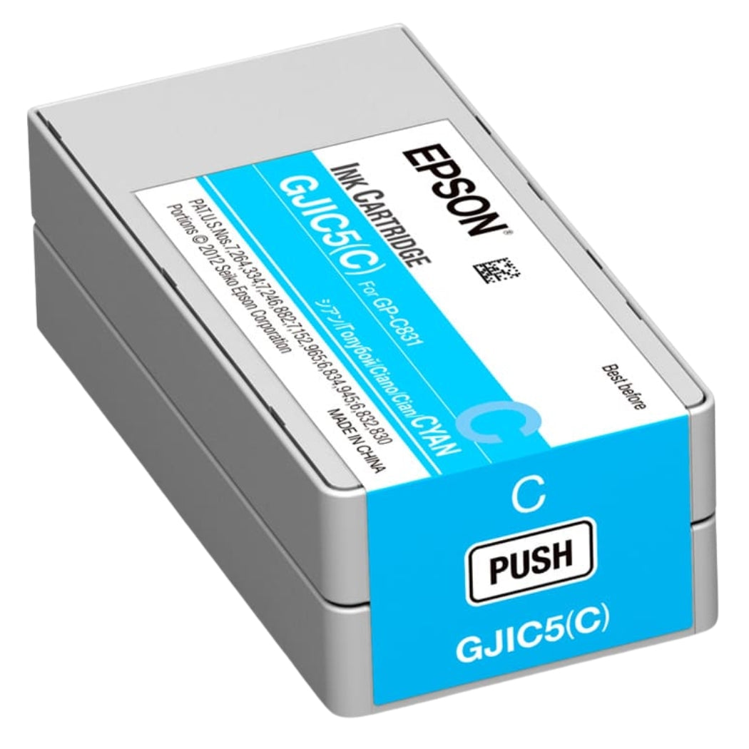 New, Pre-Owned - Epson GJIC5 (C) Cyan Pigment Ink Cartridge