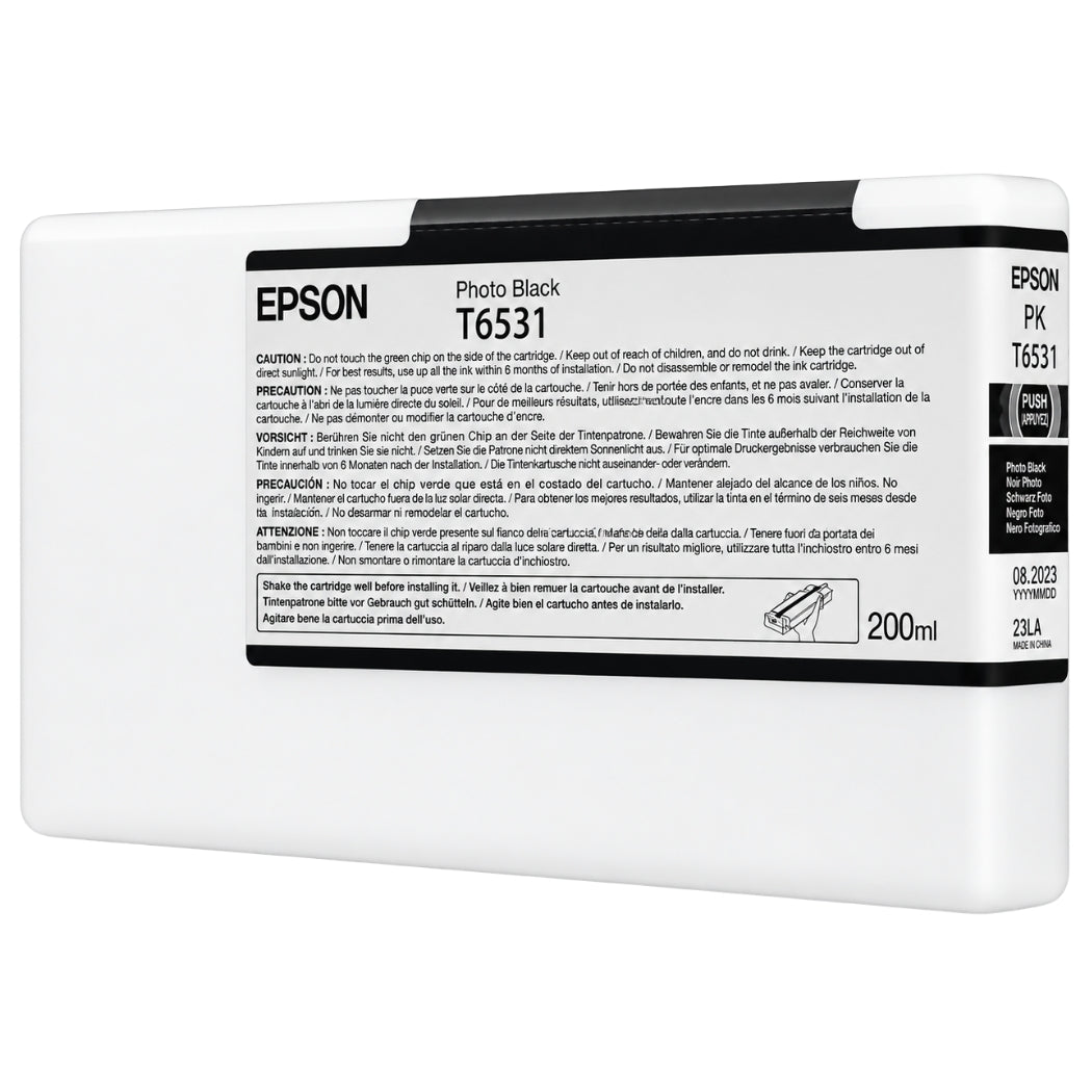 New, Pre-Owned - Epson T653 Photo Black Ink Cartridge, T653100
