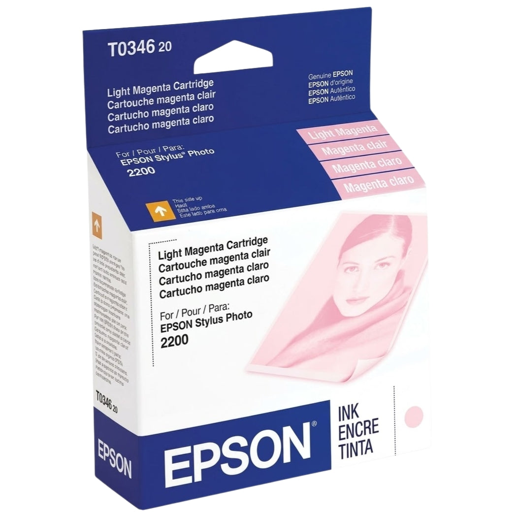New, Pre-Owned - Epson 34 (T0346) Light Magenta Ink Cartridge