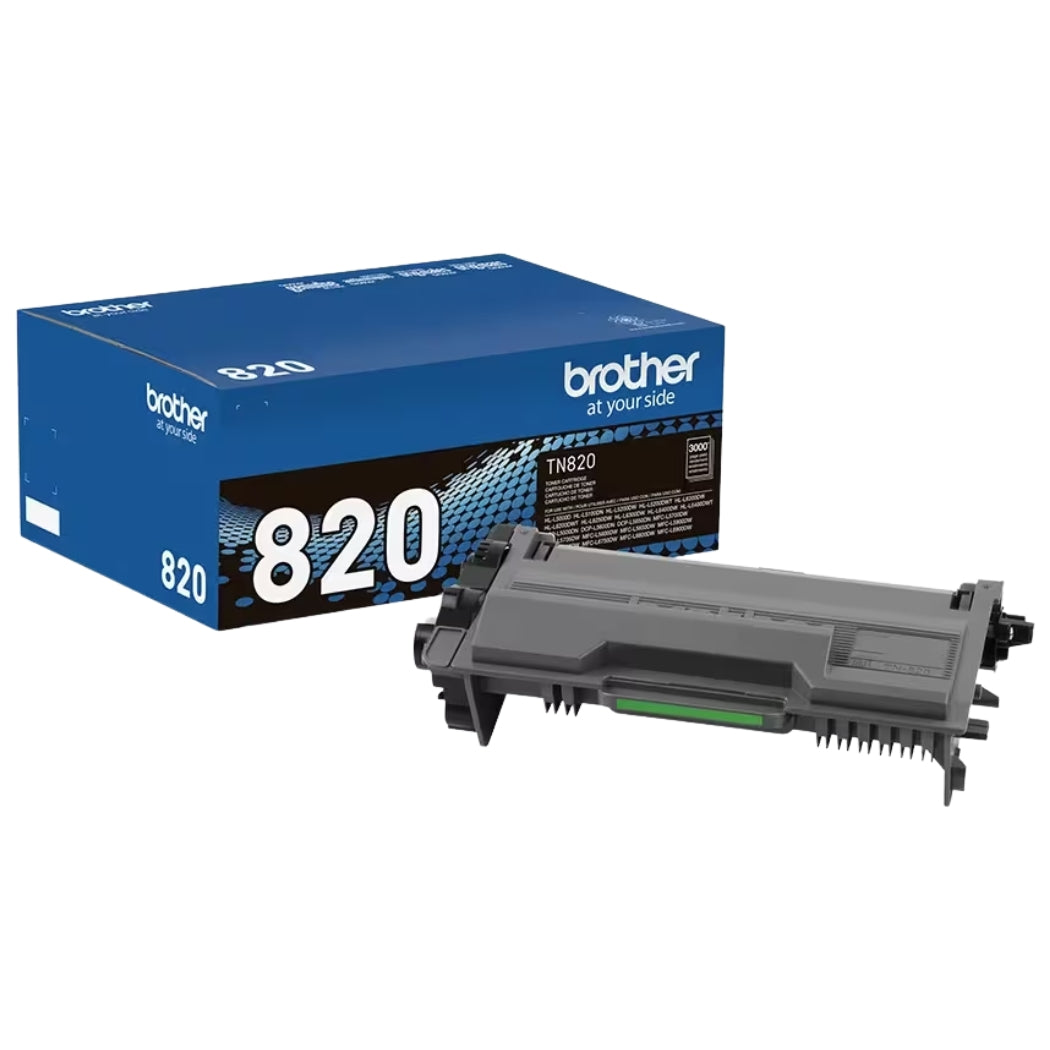 New, Pre-Owned - Brother TN820 Standard Yield Black Toner Cartridge, TN-820