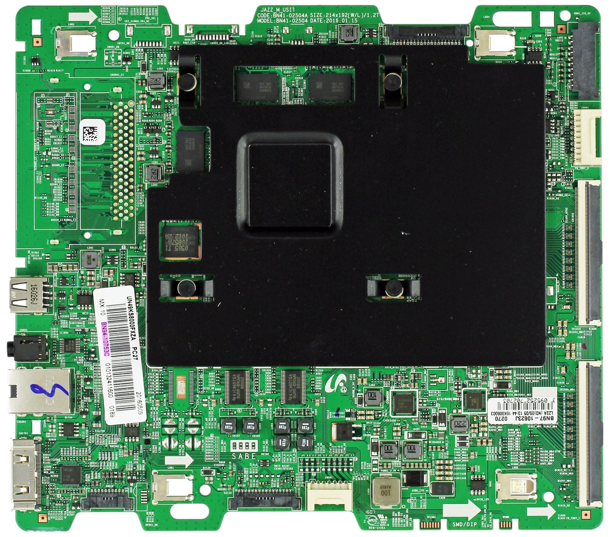 Samsung BN94-10753C Main Board for UN49KS8000FXZA (Version FA01)