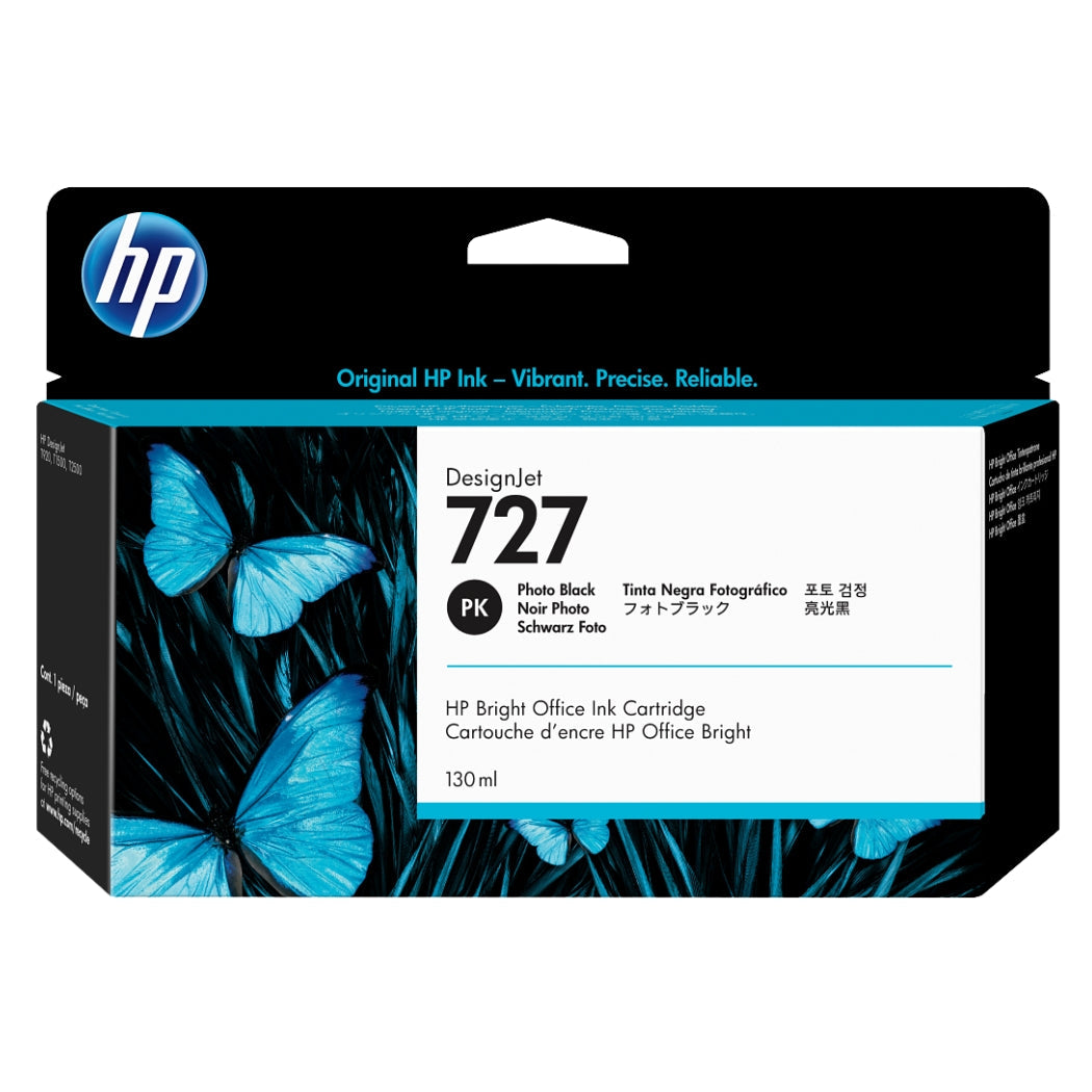 New, Pre-Owned - HP 727 130mL (B3P23A) Photo Black Ink Cartridge