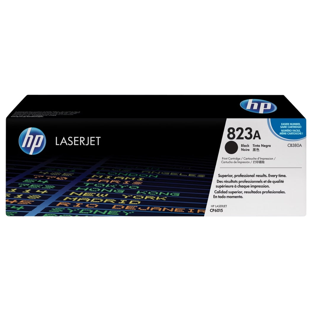 New, Pre-Owned - HP 823A Black Standard-Yield LaserJet Toner Cartridge, CB380A