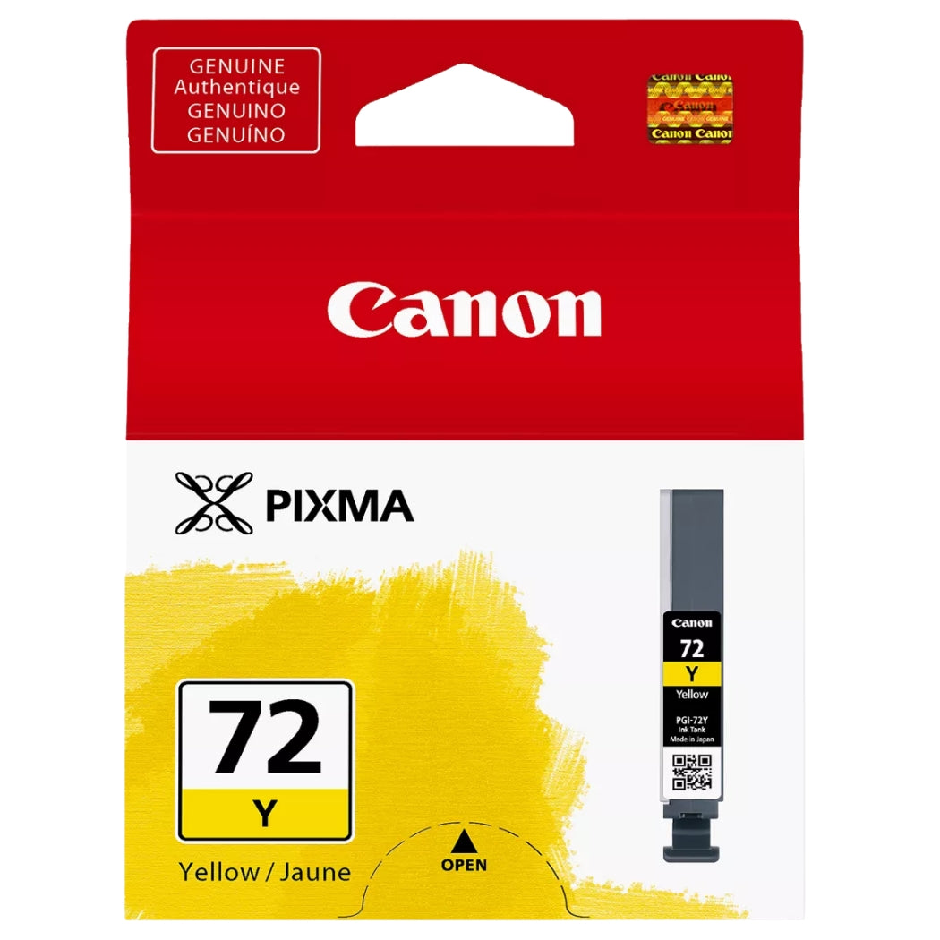 New, Pre-Owned - Canon PGI-72 Yellow Ink Cartridge