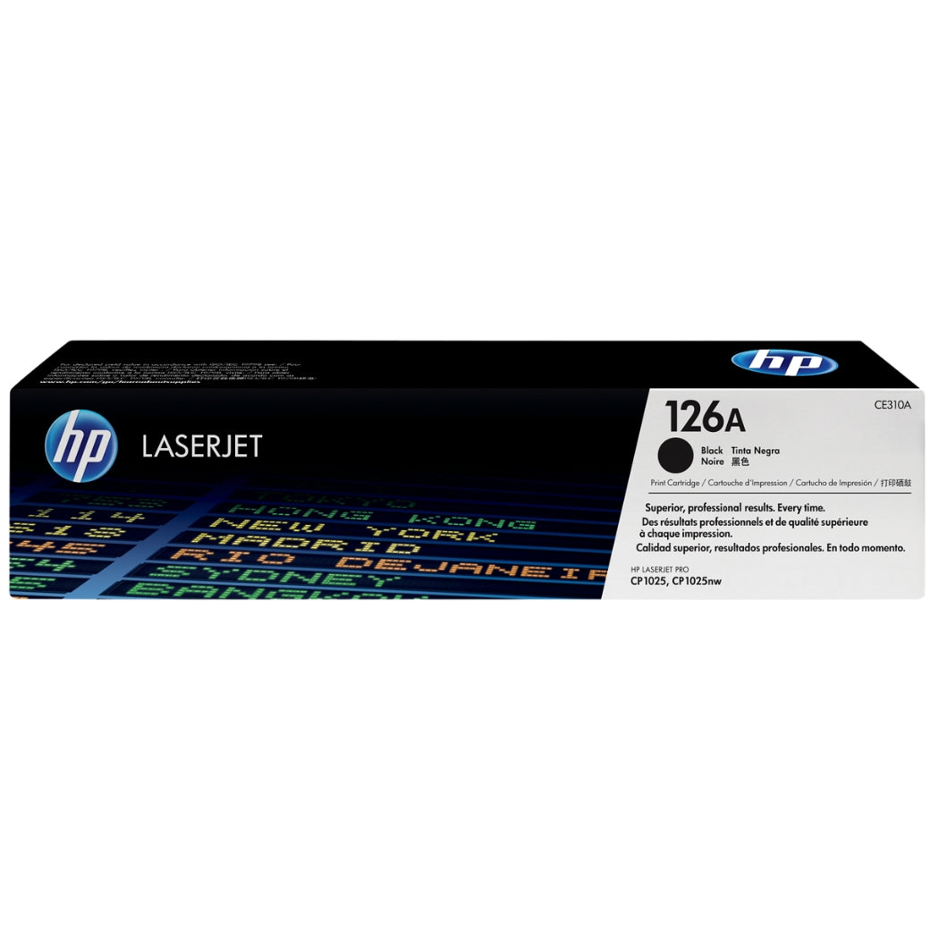 New, Pre-Owned - HP 126A Standard Yield Black Toner Cartridge, CE310A (1200 Pages)