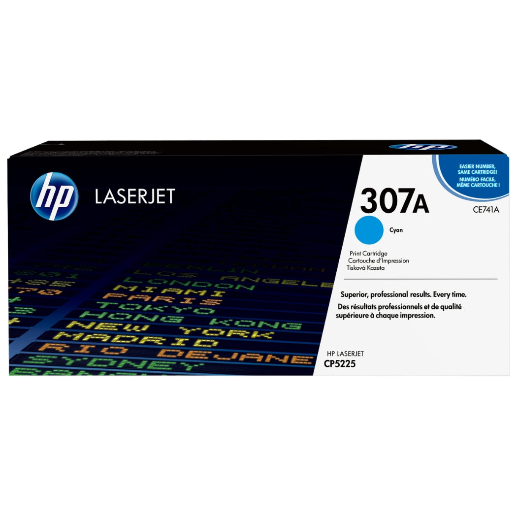 New, Pre-Owned - HP 307A Standard-Yield Cyan Toner Cartridge, CE741A
