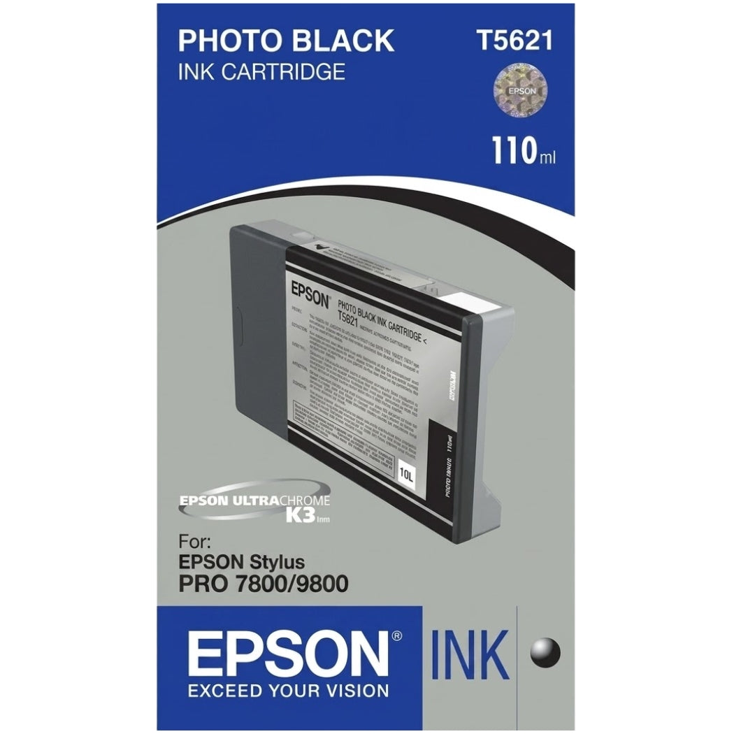 New, Pre-Owned - Epson T5621 Photo Black 110ml Ink Cartridge