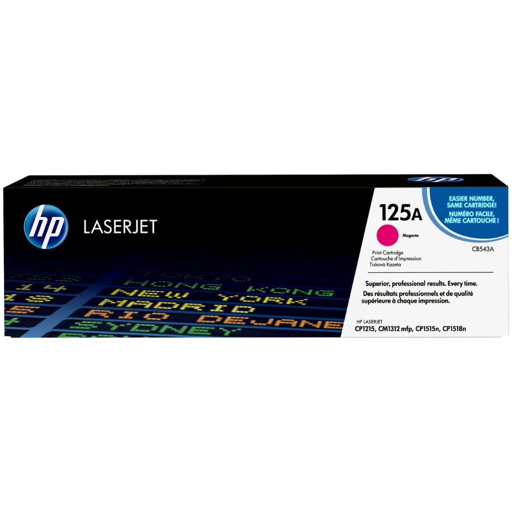 New, Pre-Owned - HP 125A High Yield Magenta LaserJet Toner Cartridge, CB543A
