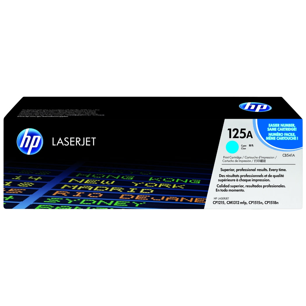 New, Pre-Owned - HP 125A High Yield Cyan LaserJet Toner Cartridge, CB541A