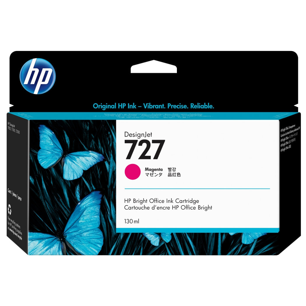 New, Pre-Owned - HP 727 130mL (B3P20A) Magenta Ink Cartridge