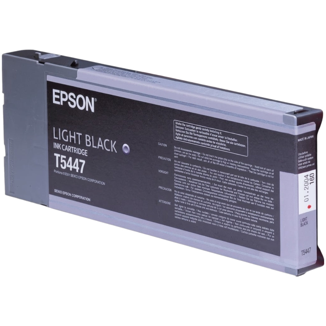 New, Pre-Owned - Epson T544 High Yield Light Black 220ml Ink Cartridge, T544700