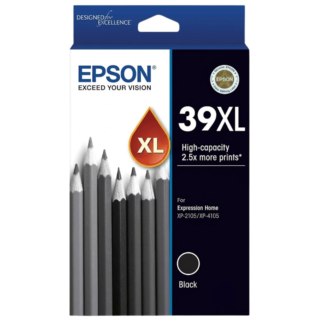 New, Pre-Owned - Epson 39XL High Yield Black Ink Cartridge, C13T04L192